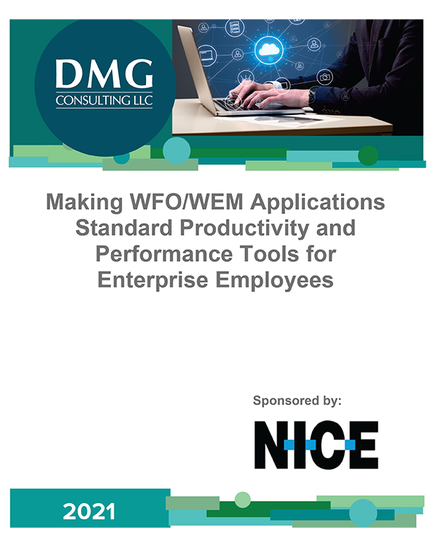Making WFO/WEM Applications Standard Productivity and Performance Tools for Enterprise Employees cover
