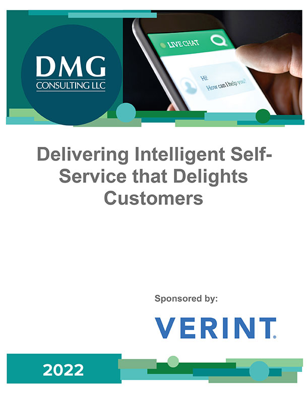 Delivering Intelligent Self-Service that Delights Customers cover