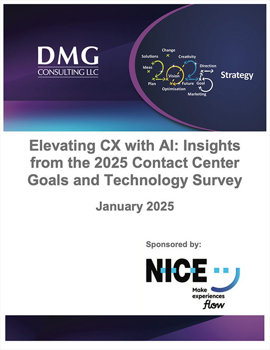 Elevating CX with AI: Insights from the 2025 Contact Center Goals and Technology Survey cover