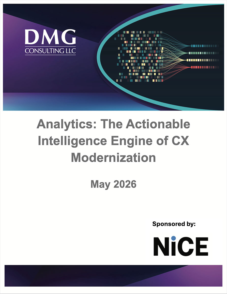 Analytics: The Actionable Intelligence Engine of CX Modernization cover